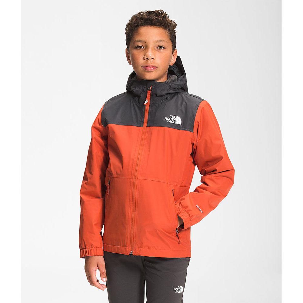 The North Face Waterproof Jackets Boys Australia - The North Face Warm Storm Orange / Grey Dryvent (